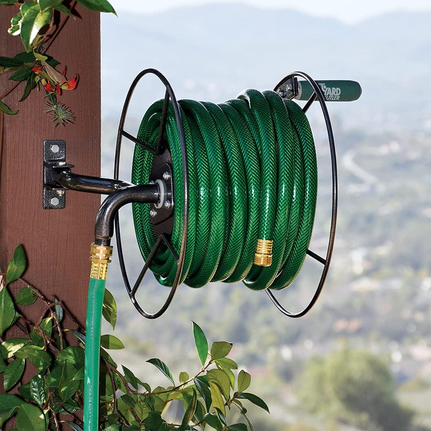Yard Butler Yard Butler Mighty Reel Steel Wall Mounted Swivel Hose Reel - 75'