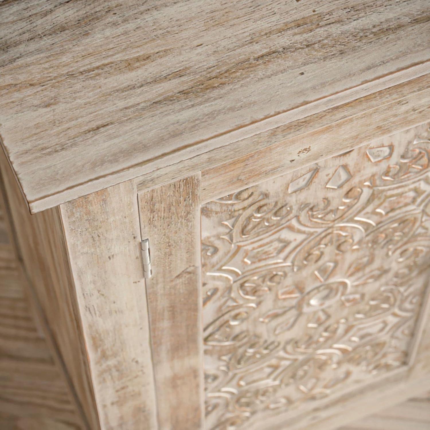 Jofran, Global Archive Hand Carved 32" Accent Chest