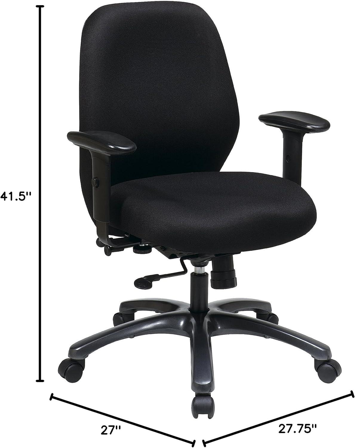 Office Star Products 24 Hour Ergonomic Chair with 2-to-1 Synchro Tilt