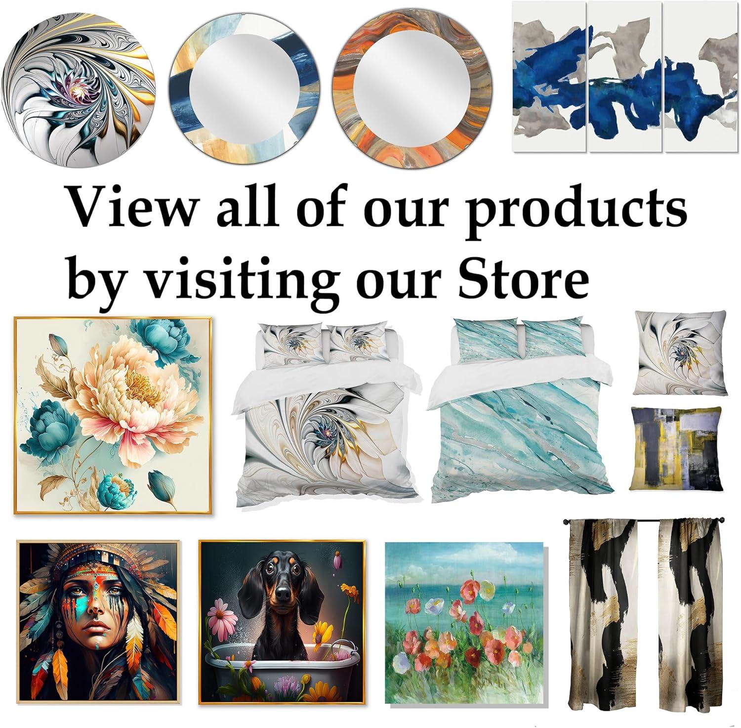 Design Art " Under Water Blue And White Corals Collage "