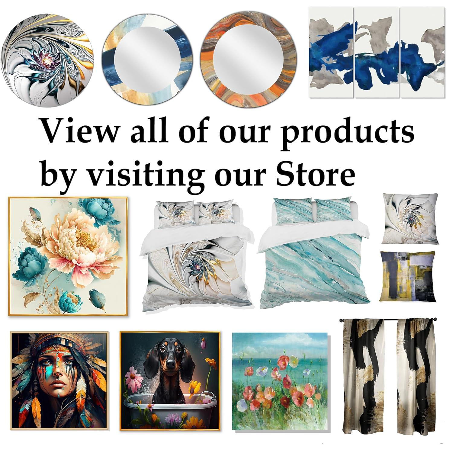 Design Art " Under Water Blue And White Corals Collage "