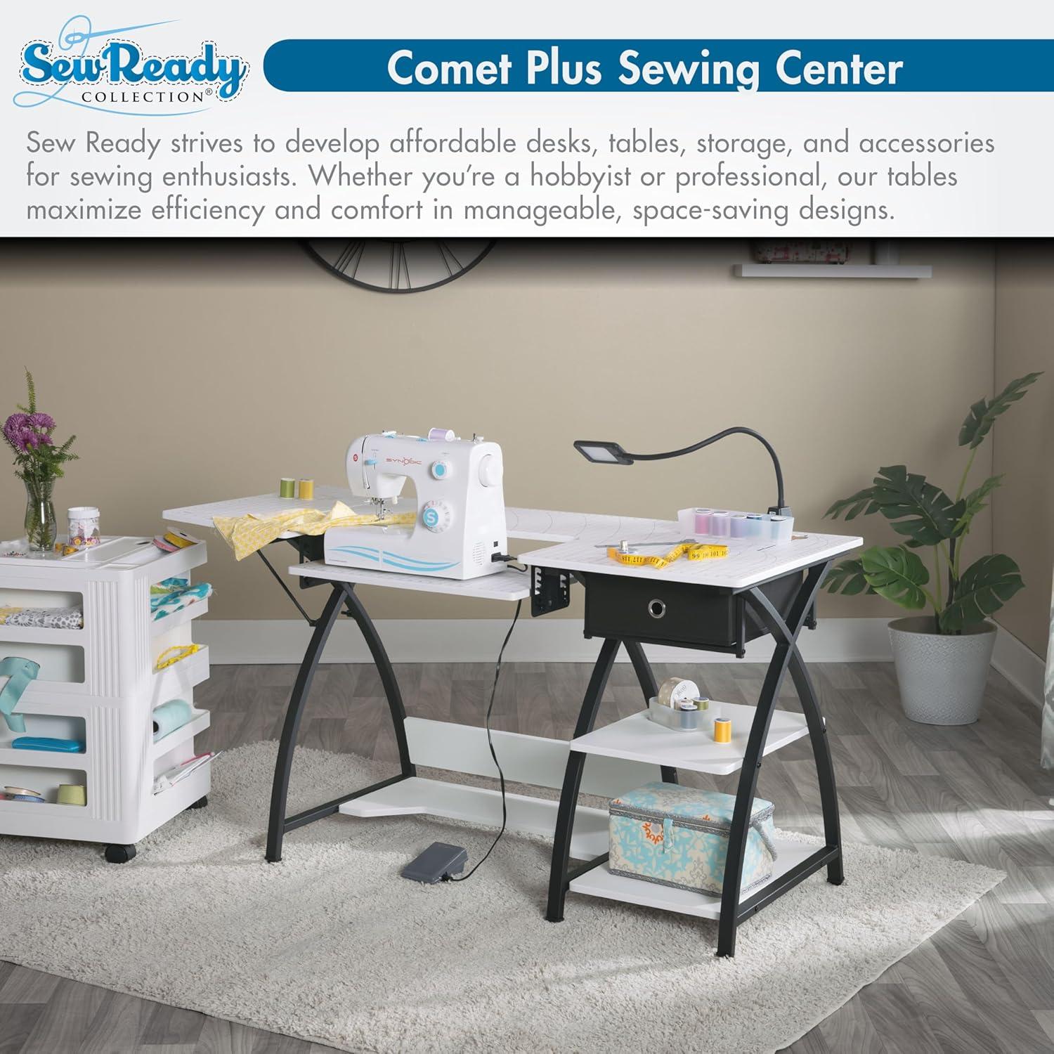 Sew Ready 47.25'' x 23.5'' Sewing Table with Sewing Machine Platform