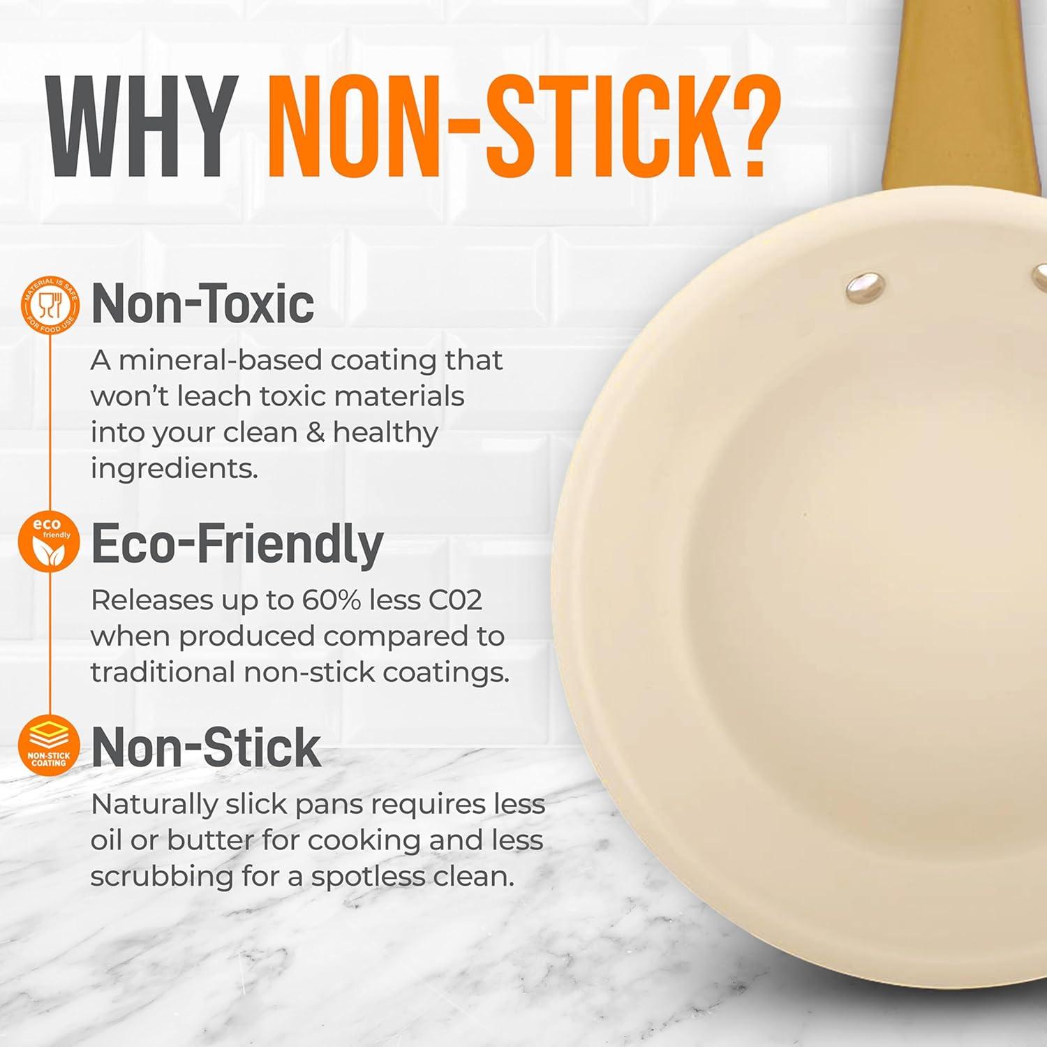 NutriChef Ceramic Non-Stick Omelette Pan