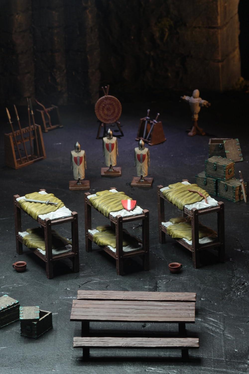 WizKids 4D Settings: Castle Barracks Pre-Painted Miniatures