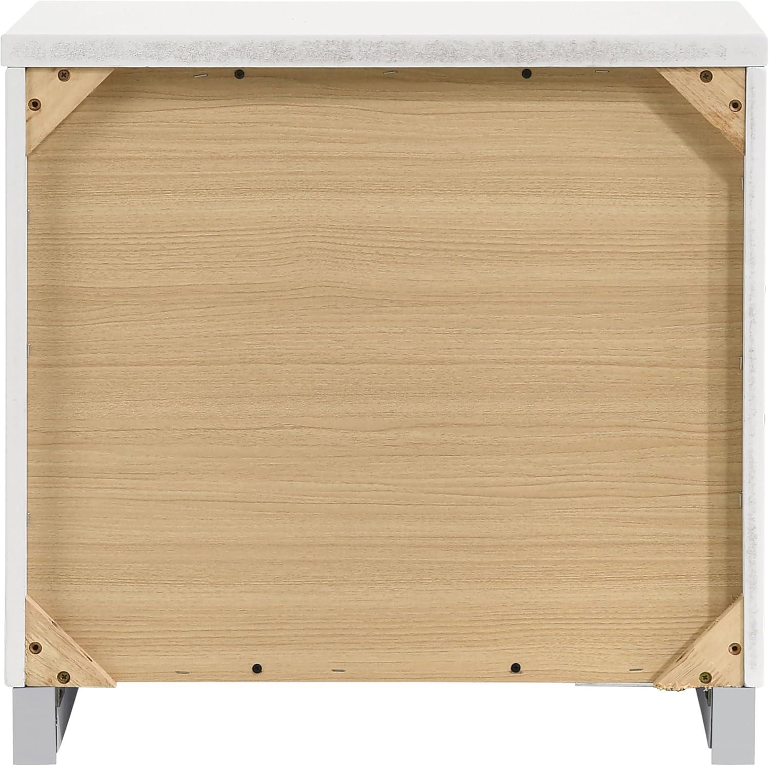 Coaster 203502 Home Furnishings Night Stand, Glossy White