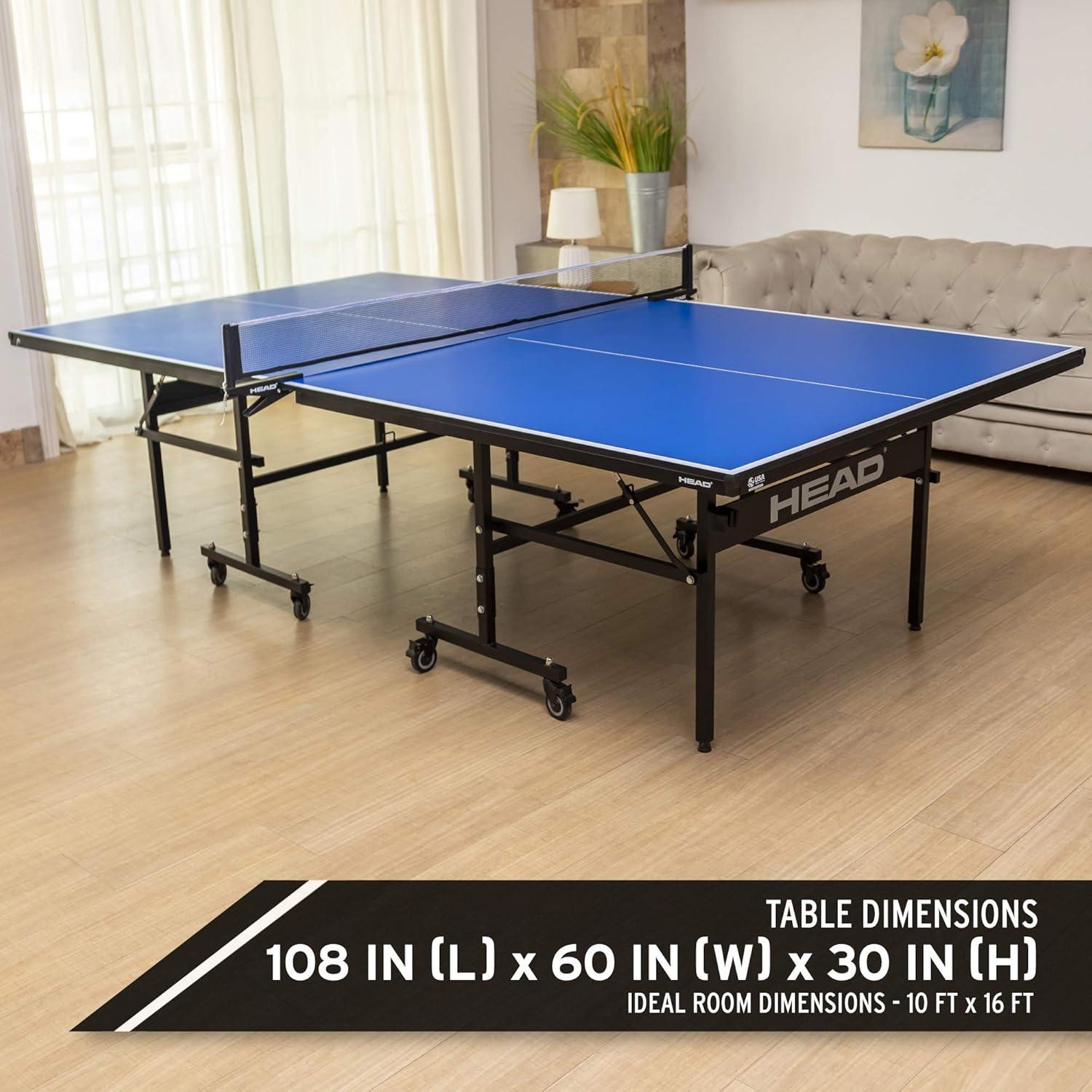 Grand Slam Blue Folding Table Tennis Table with Net