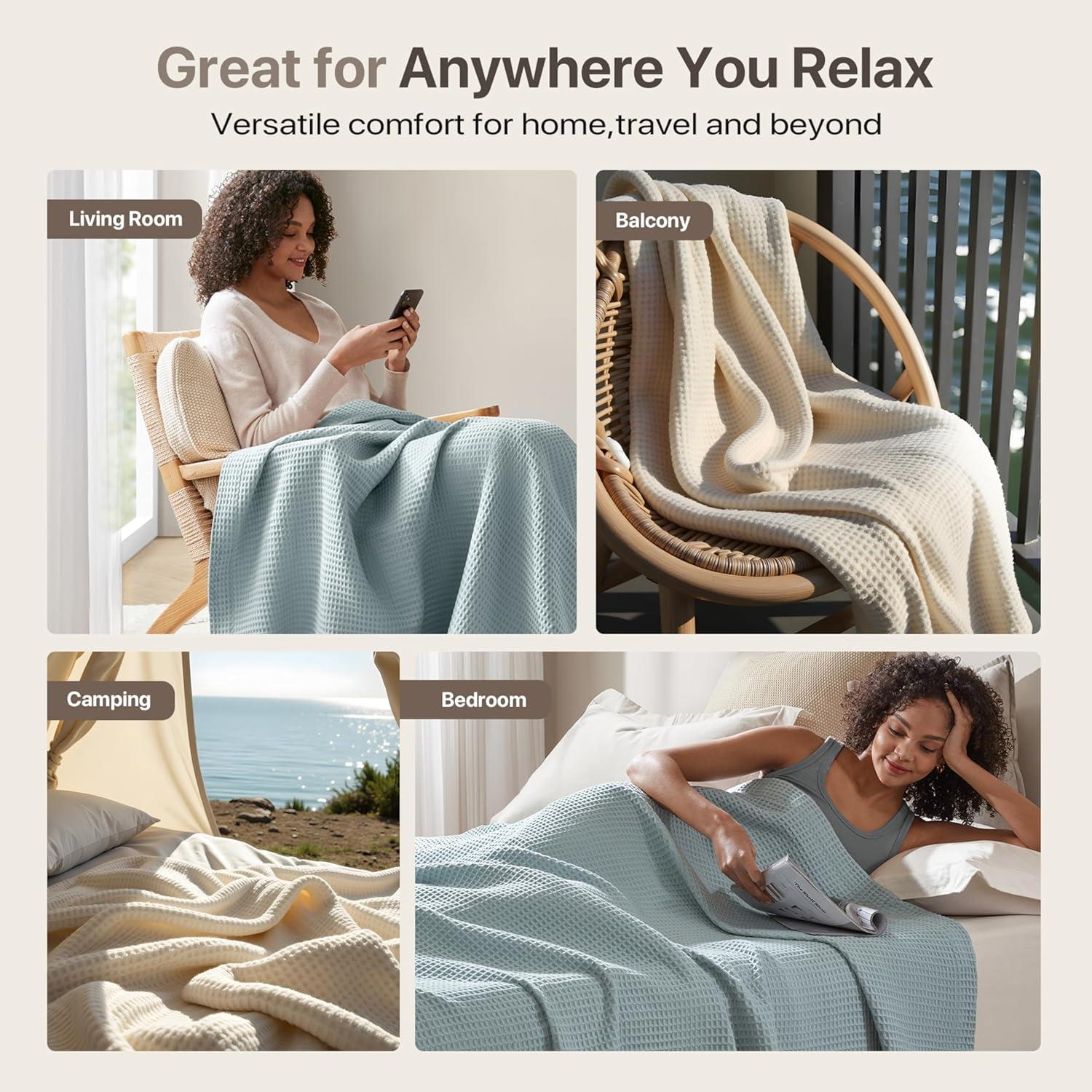 Waffle Weave Cotton Blanket