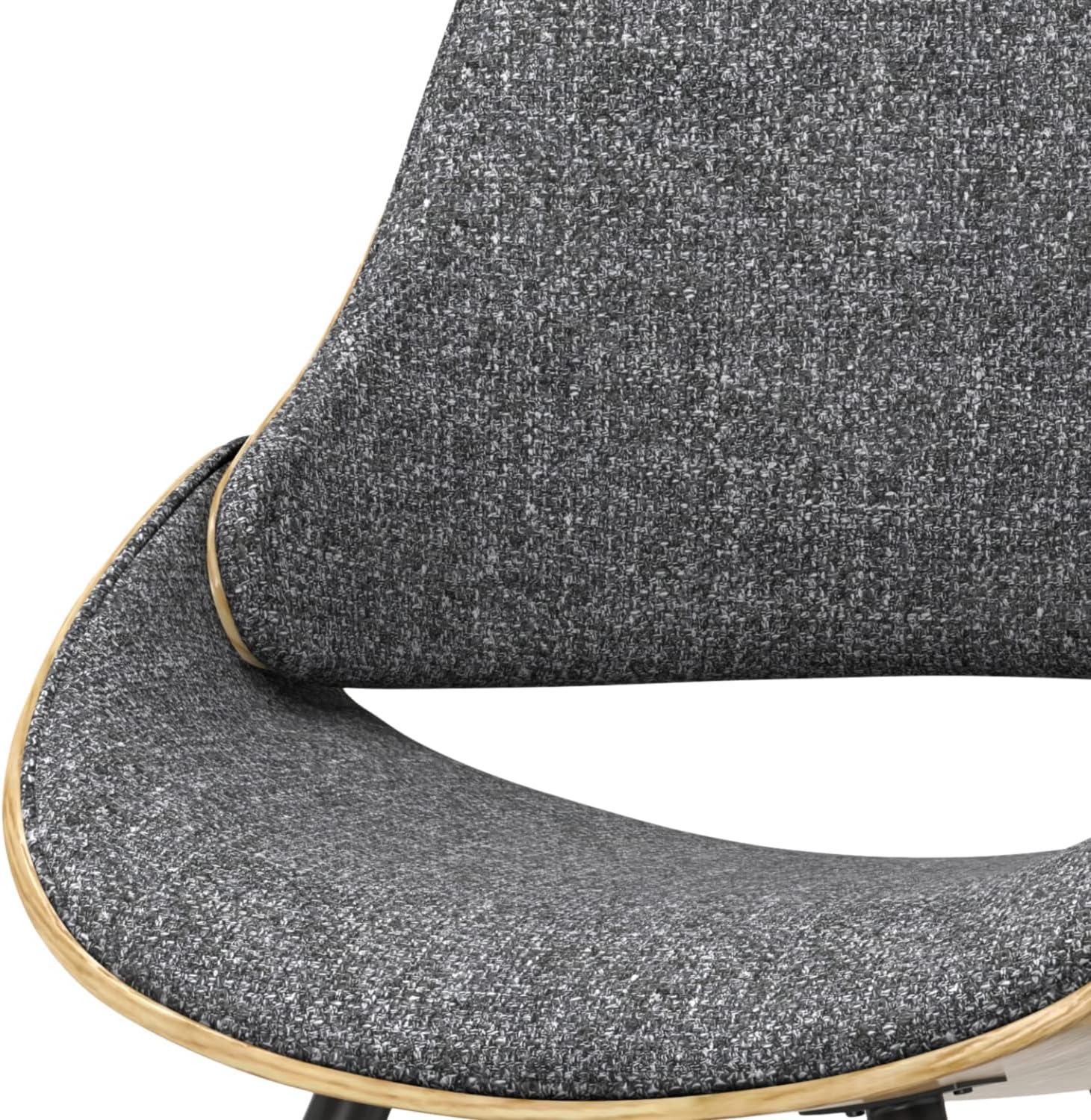 Simpli Home Malden Upholstered Dining Chair with Ergonomic Solid Wood Frame and Mid-Century Modern Style