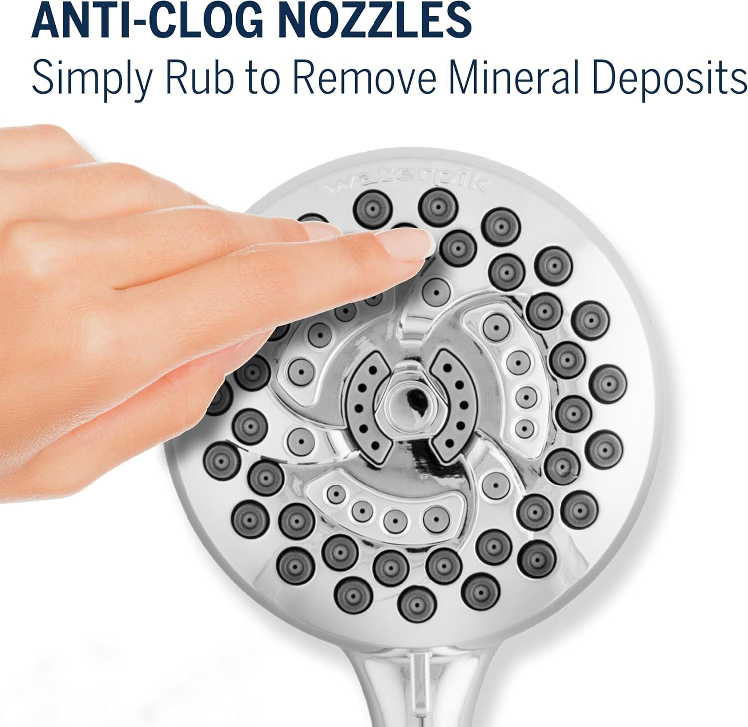 Waterpik Chrome 7 Mode PowerPulse Handheld Shower Head