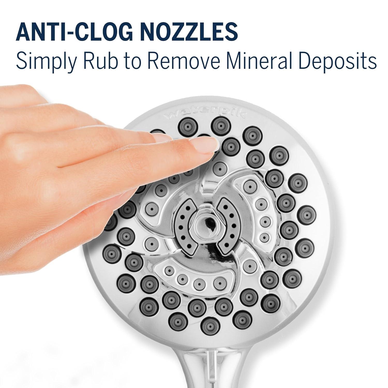 Waterpik Chrome 7 Mode PowerPulse Handheld Shower Head