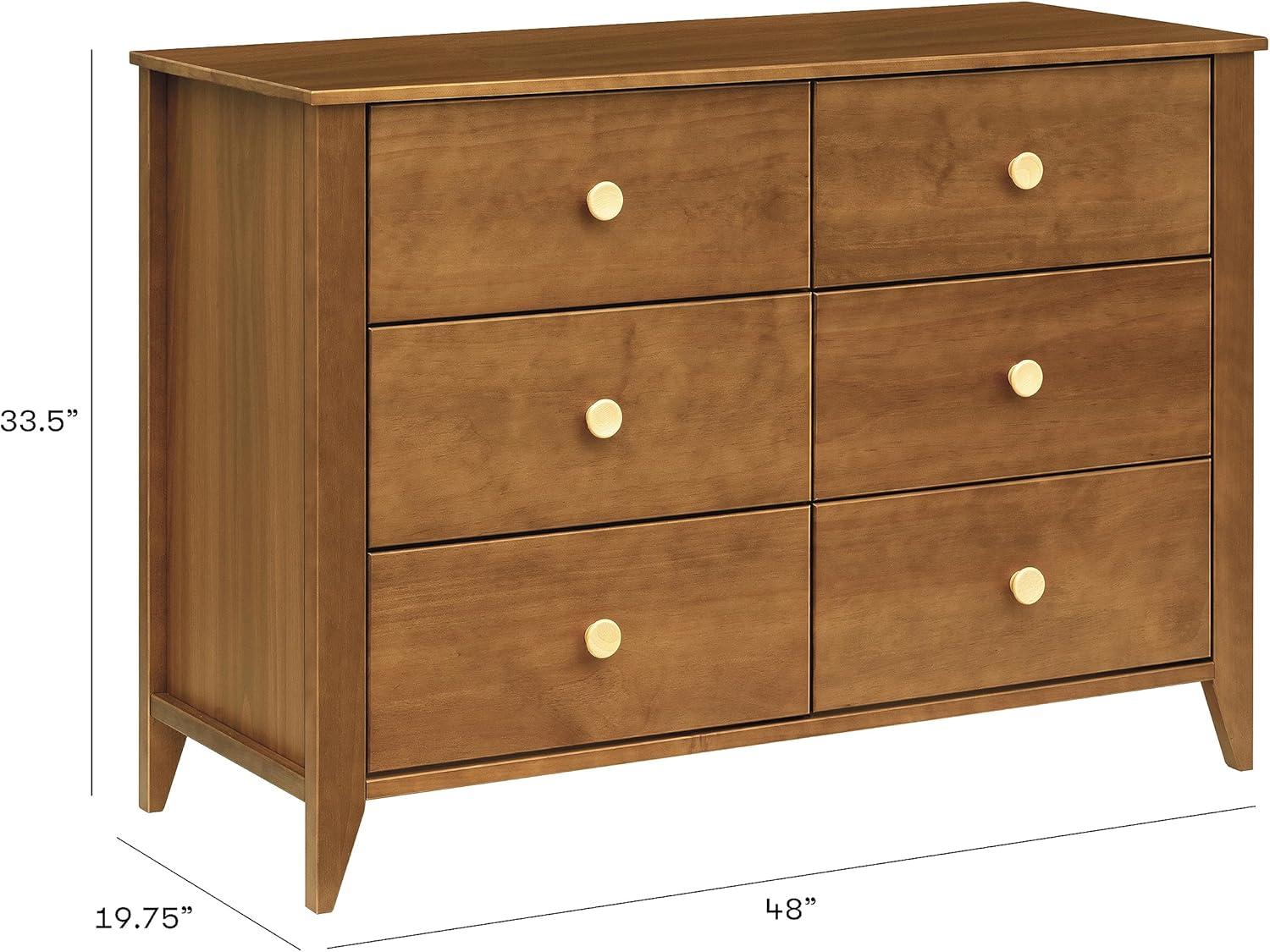 Sprout 6 Drawer 19.75" W Double Dresser