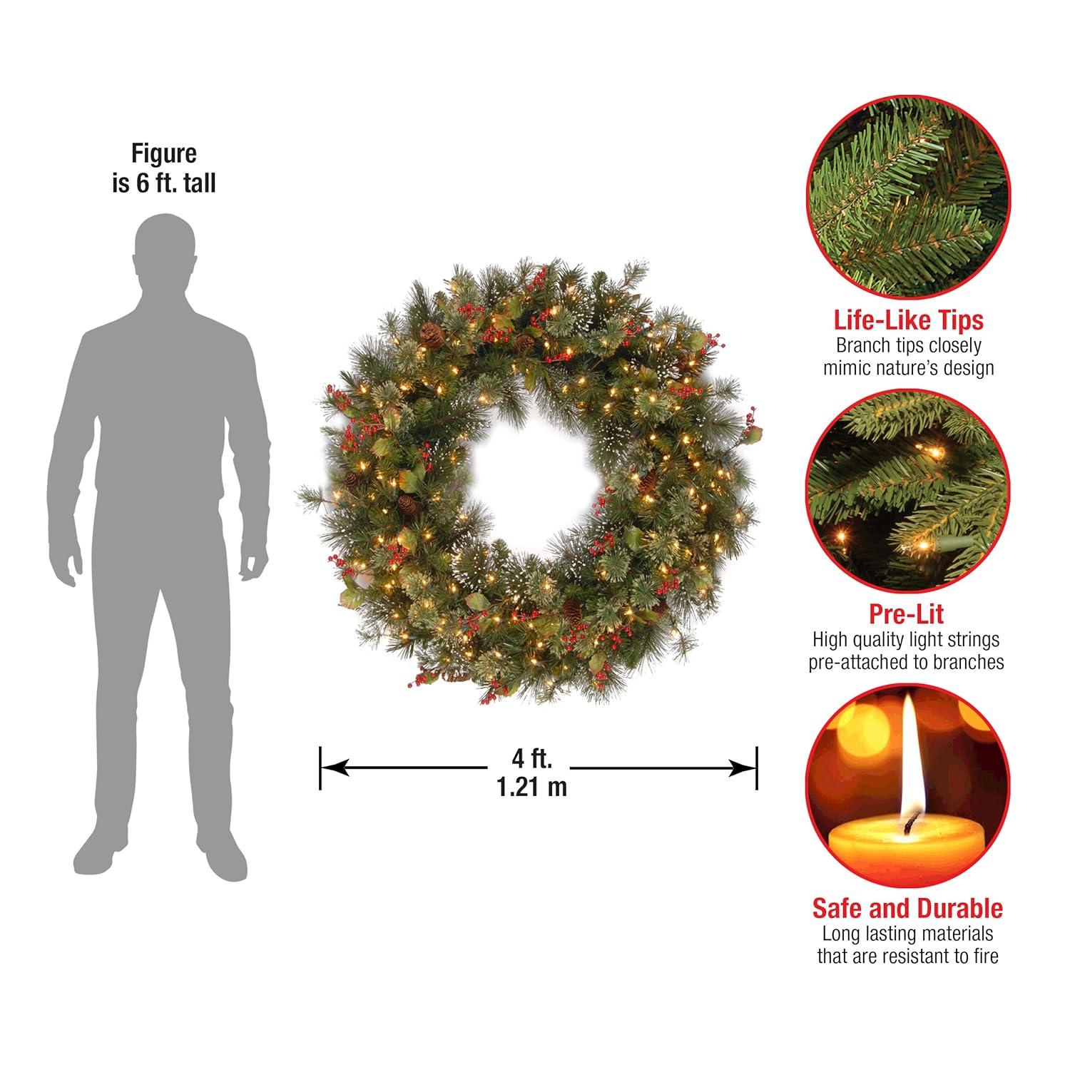 Faux Pine 48'' Wreath