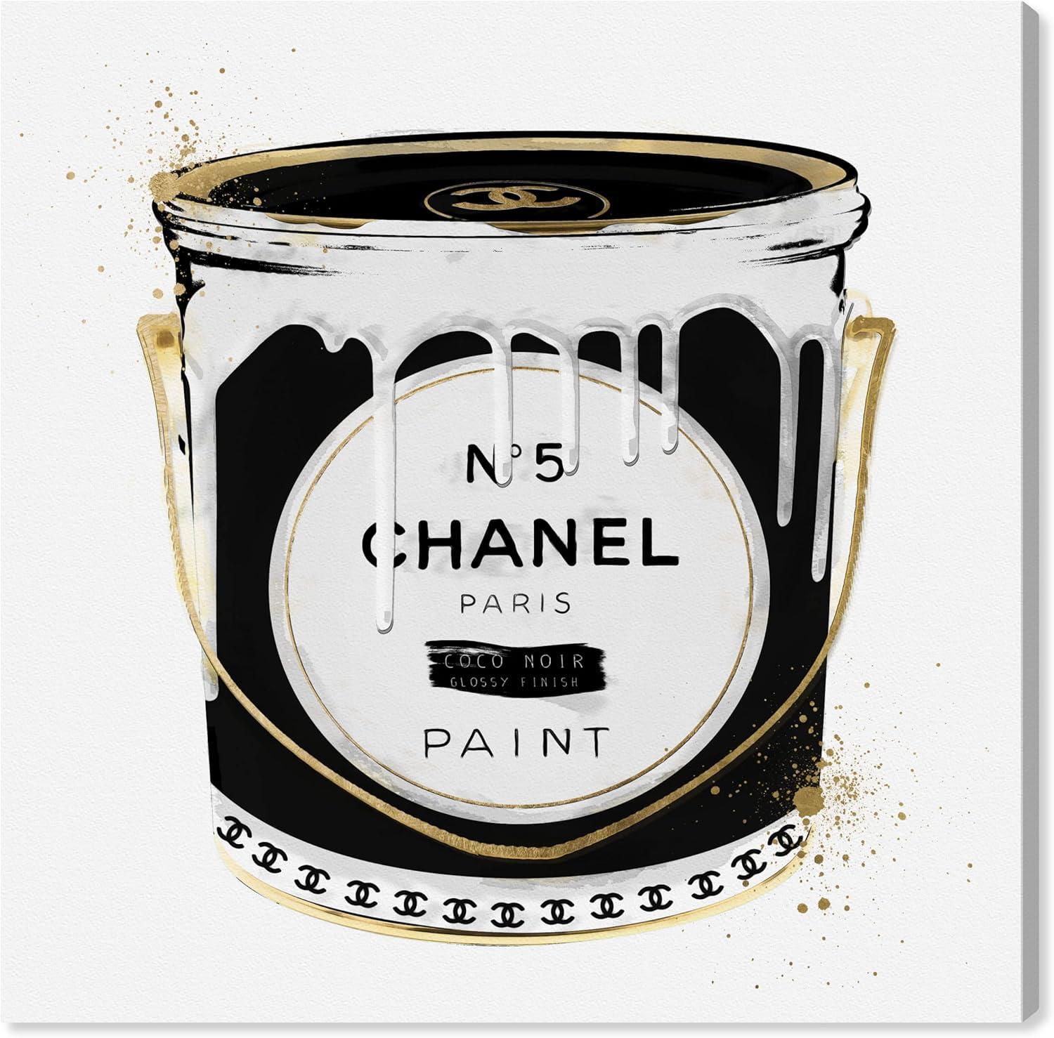 Oliver Gal Prints " Fashion Paint Noir Can "
