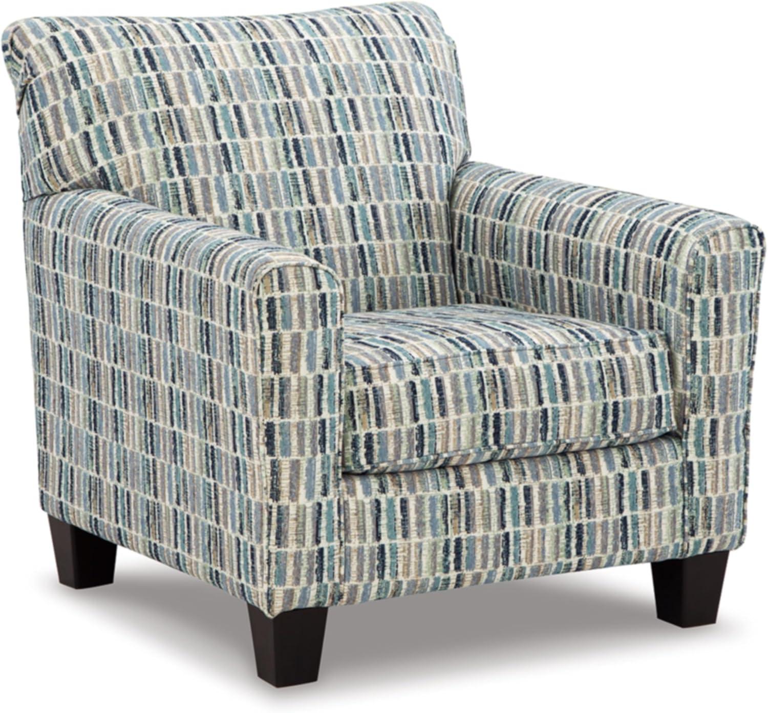 Signature Design by Ashley Valerano Blue & Beige Accent Chair