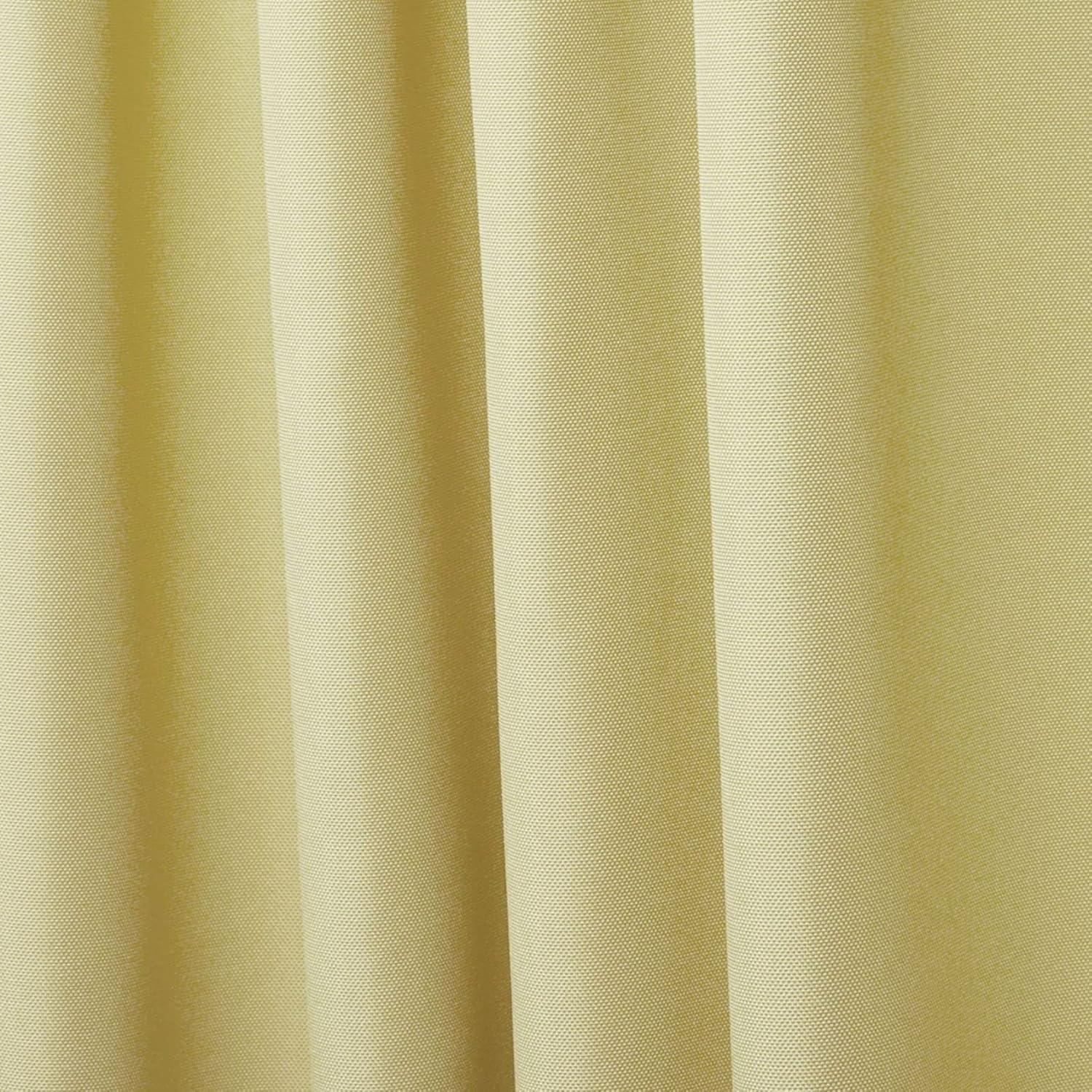 Set of 2 Indoor/Outdoor Solid Cabana Tab Top Window Curtain Panel - Exclusive Home