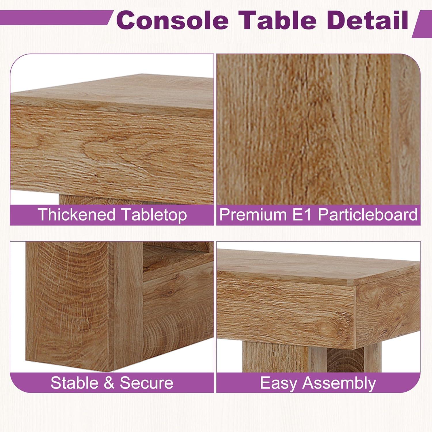 Millwood Pines 63 Inch Long Console Table Farmhouse Sofa Table