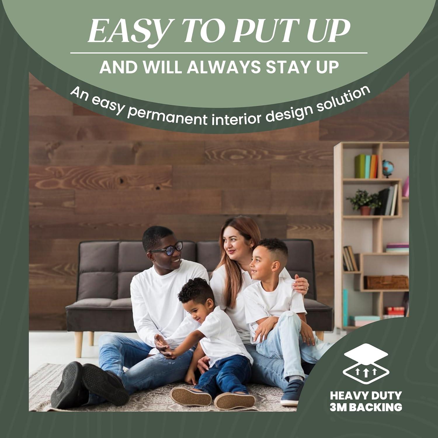 Freestone Reclaimed Wood Peel and Stick Wall Panels