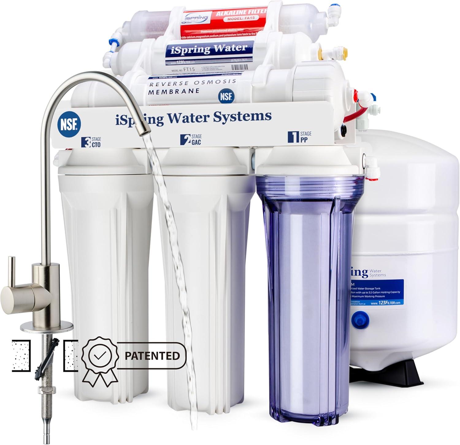 iSpring NSF Certified Drinking Water pH Alkaline Remineralization Filtration System