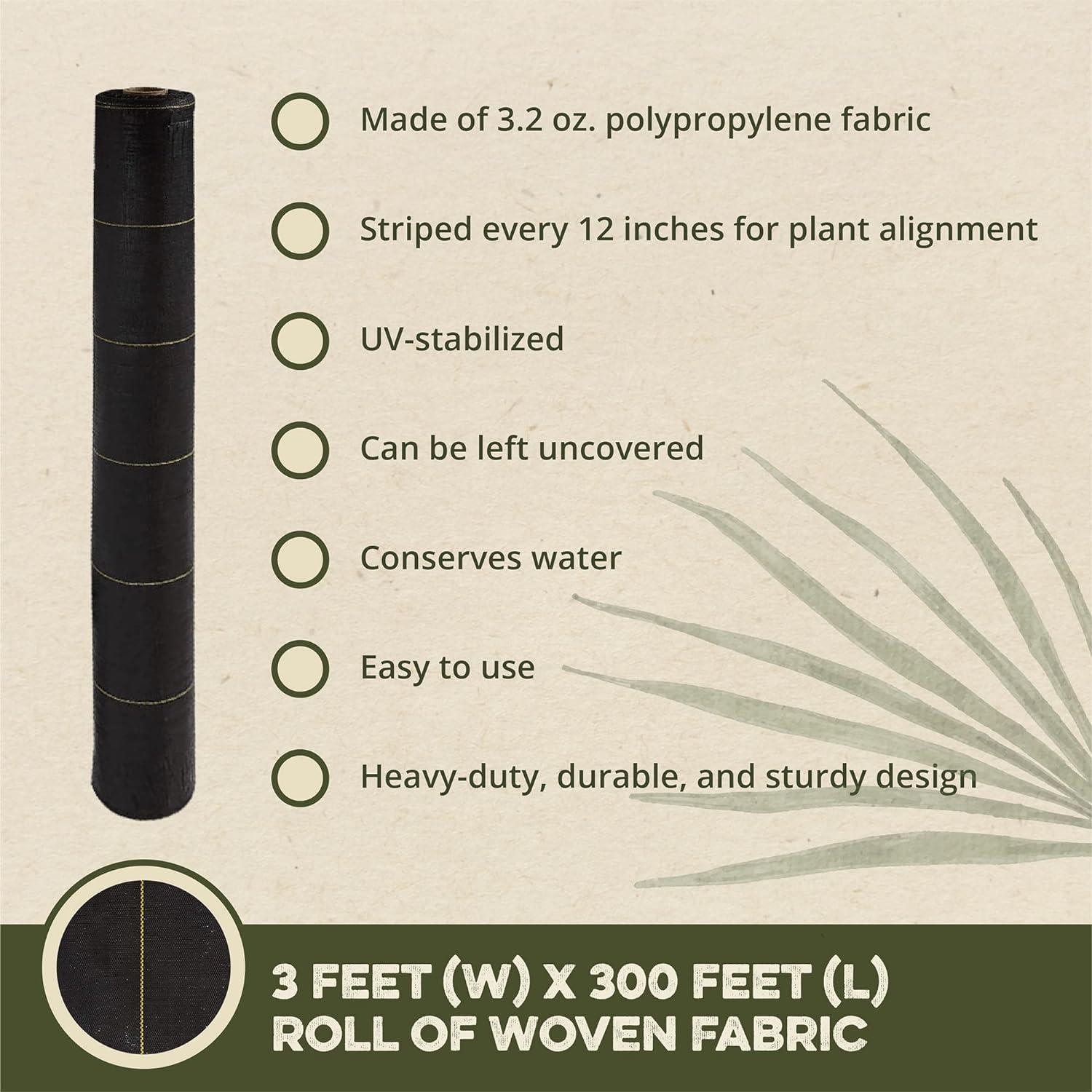 Dewitt DeWitt Sunbelt Woven Weed Barrier Landscape Fabric Ground Cover