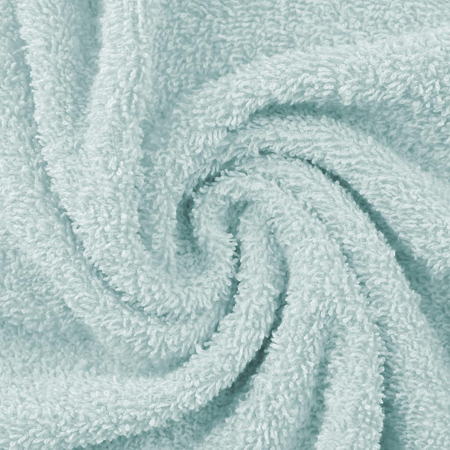 Superior Eco-Friendly Cotton 2-Piece, Aqua Marine, Bath Sheet Set