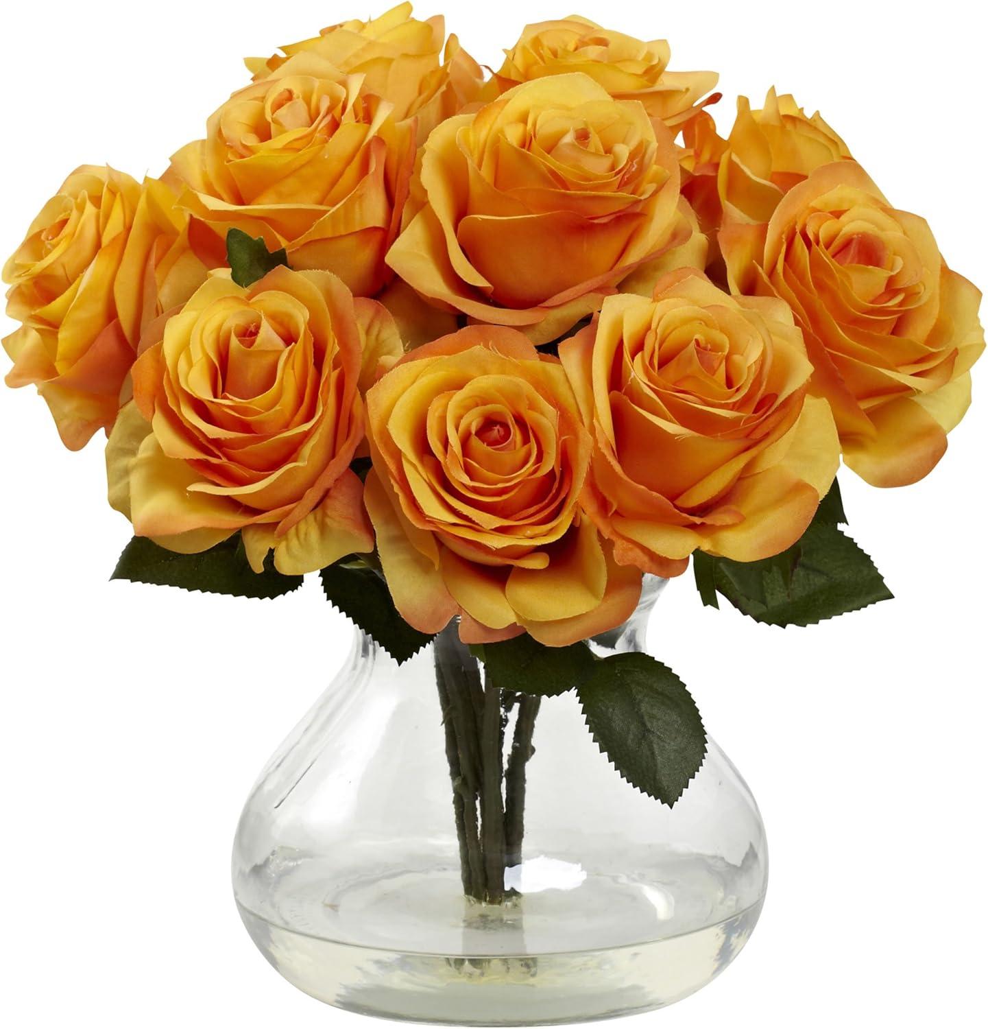 Eternal Blossom 18" Rose Tabletop Arrangement in Decorative Vase