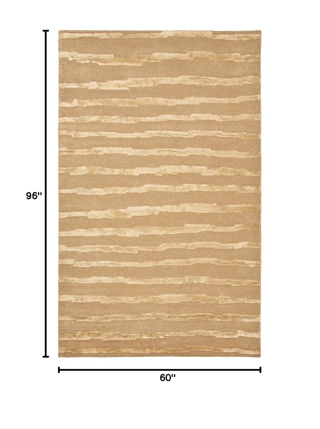 Soho SOH519 Hand Tufted Indoor Area Rug - Beige/Gold - 5'x8' - Safavieh