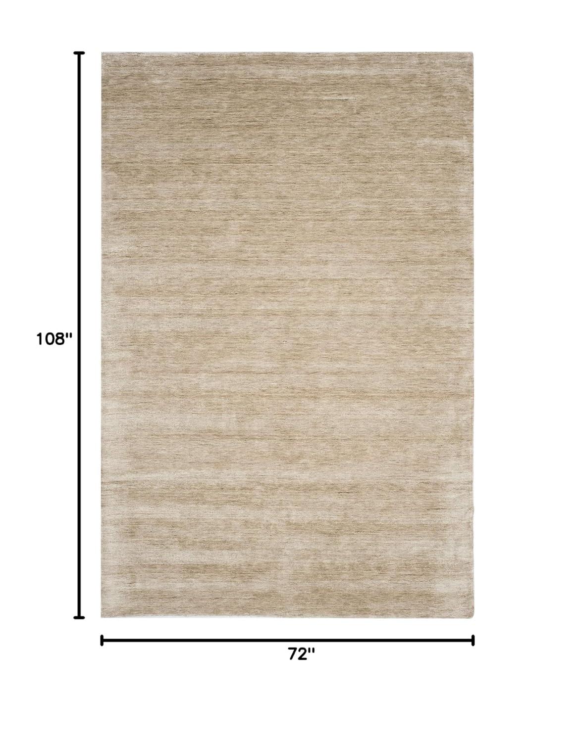 Jessup Hand Loomed Art Silk/Cotton Solid Color Rug in S/stone