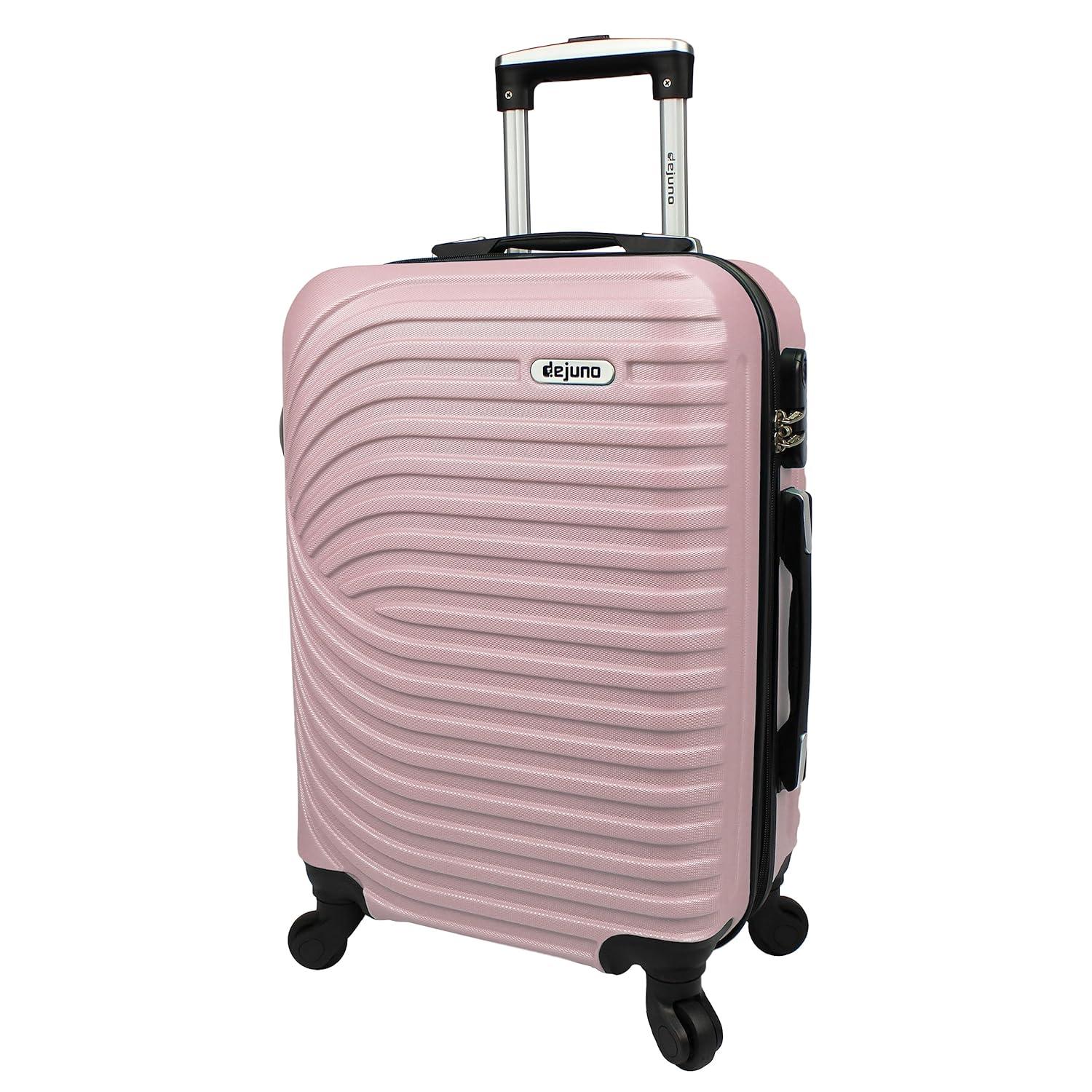 Dejuno Craft Hardside 3-Piece Spinner Luggage Set - Blush