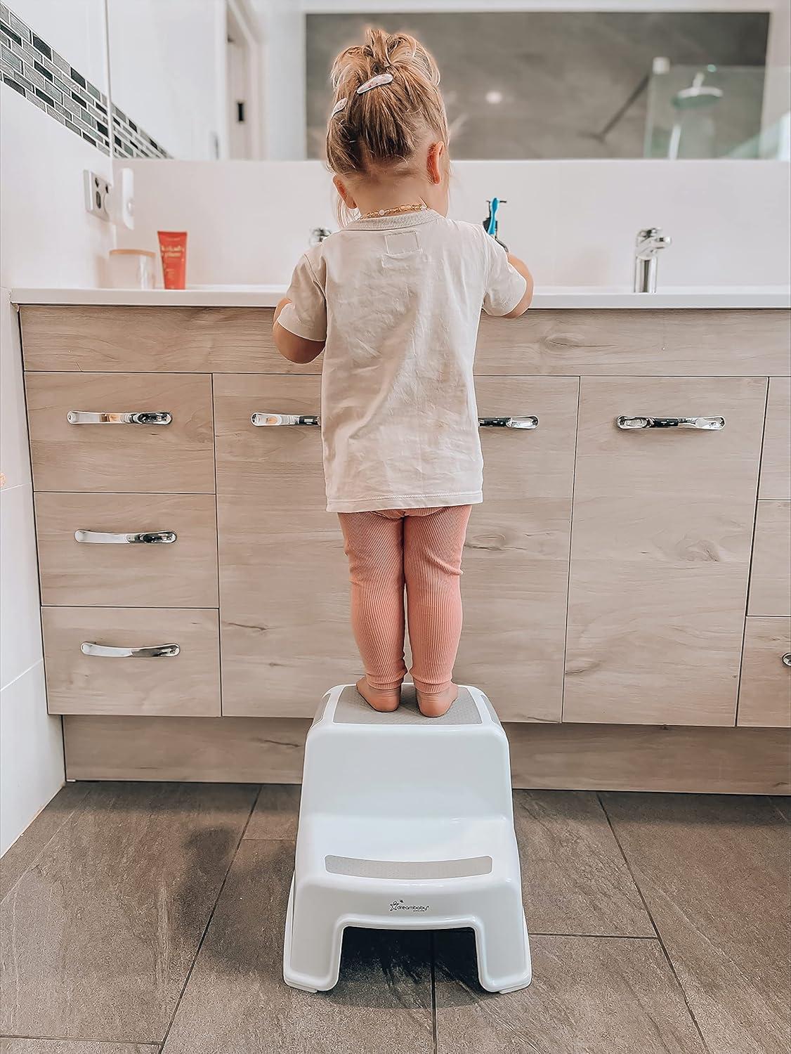Dreambaby 2-Up Step Stool, Grey