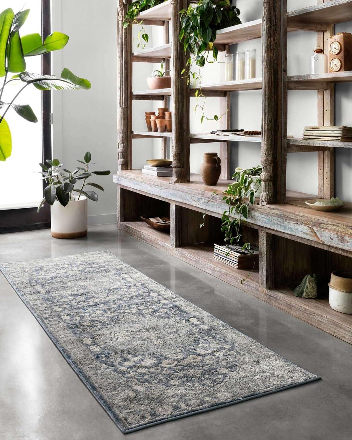 Loloi Teagan Denim / Mist 2'-8" x 4' Accent Rug