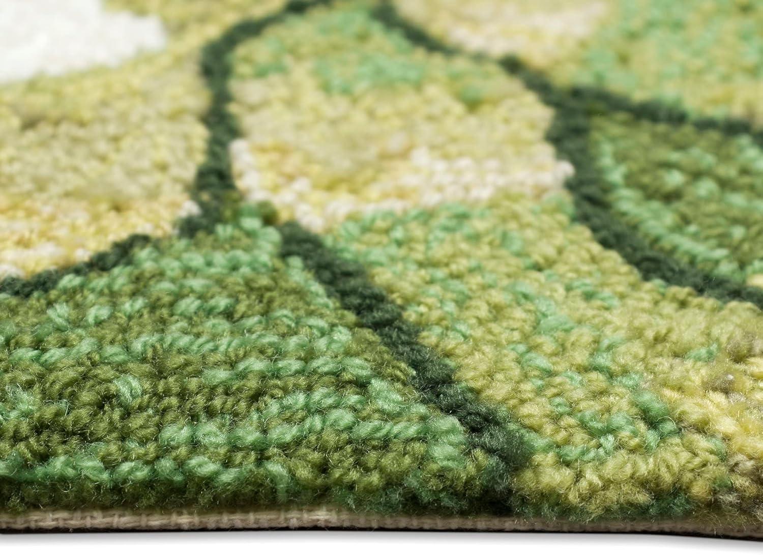 Liora Manne Frontporch Mum Indoor/Outdoor Rug Green 2' x 3'