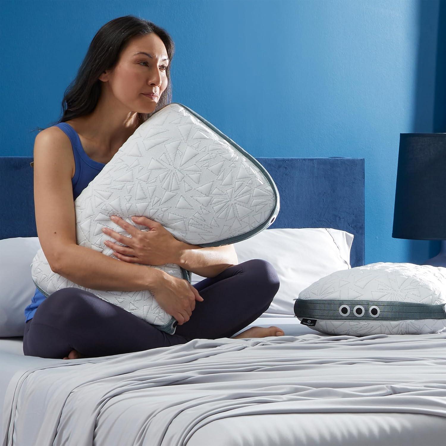 Bedgear Bedgear Storm Cuddle Curve Performance Cooling Pillow for Side Sleepers- Medium Firmness