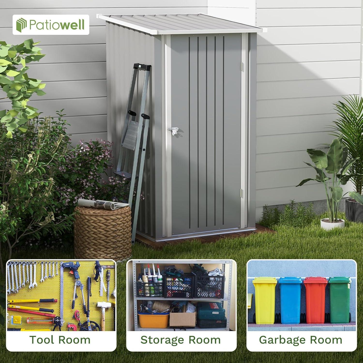 Patiowell 3-ft x 3-ft Galvanized steel Storage Shed