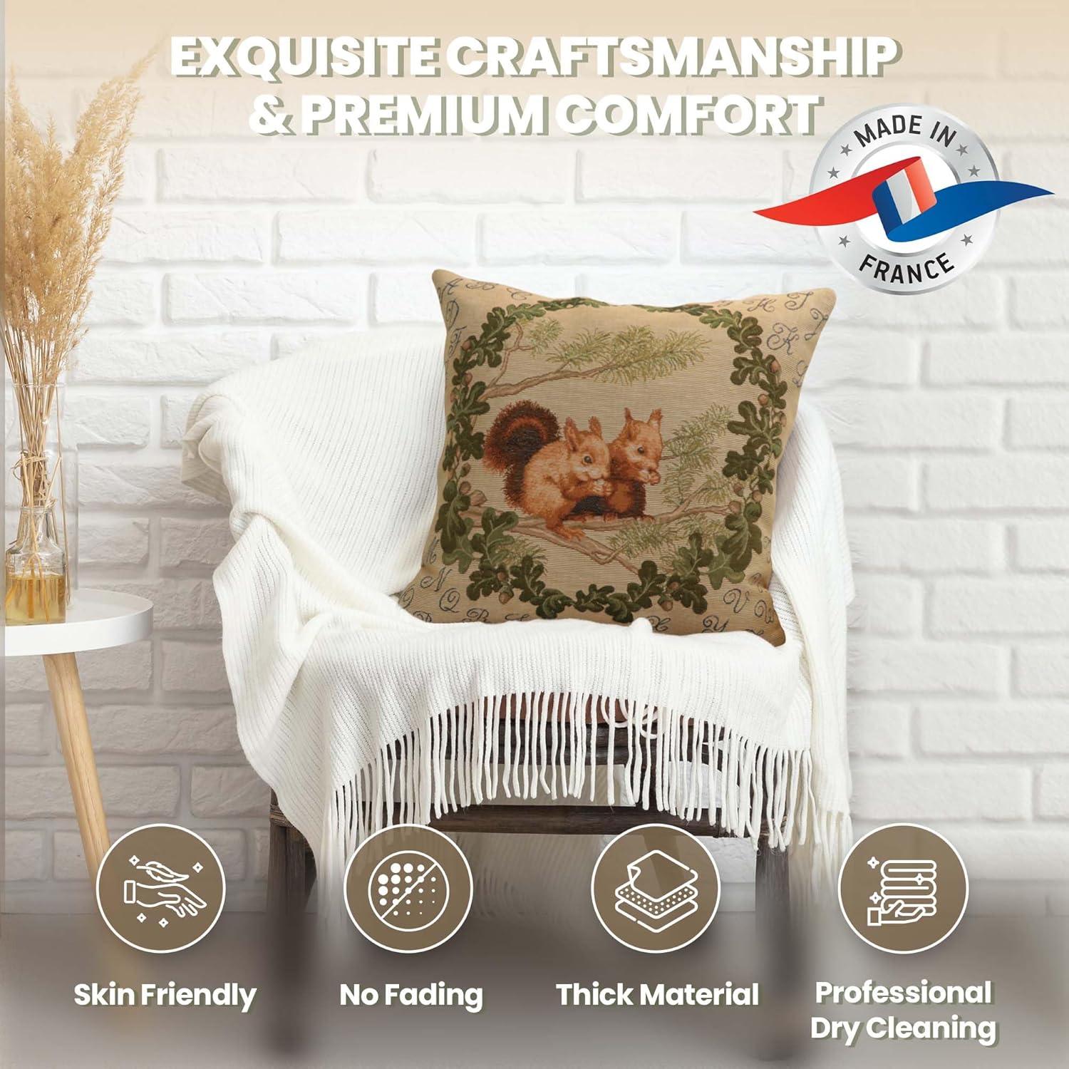 Charlotte Home Furnishings Animals & Wildlife Cotton Blend Pillow Cover