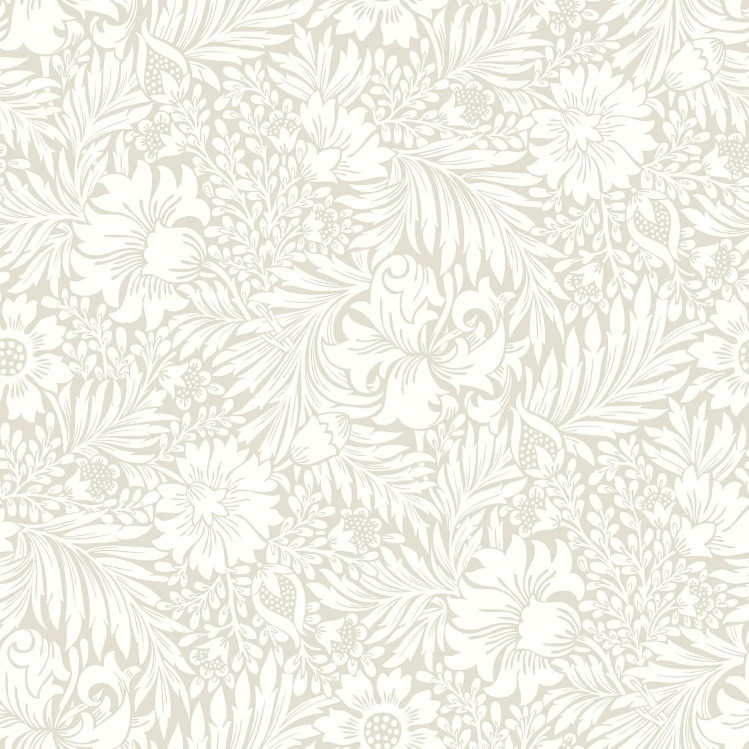 Modern Acanthus Peel + Stick Wallpaper by Erin & Ben Co. - Wicker