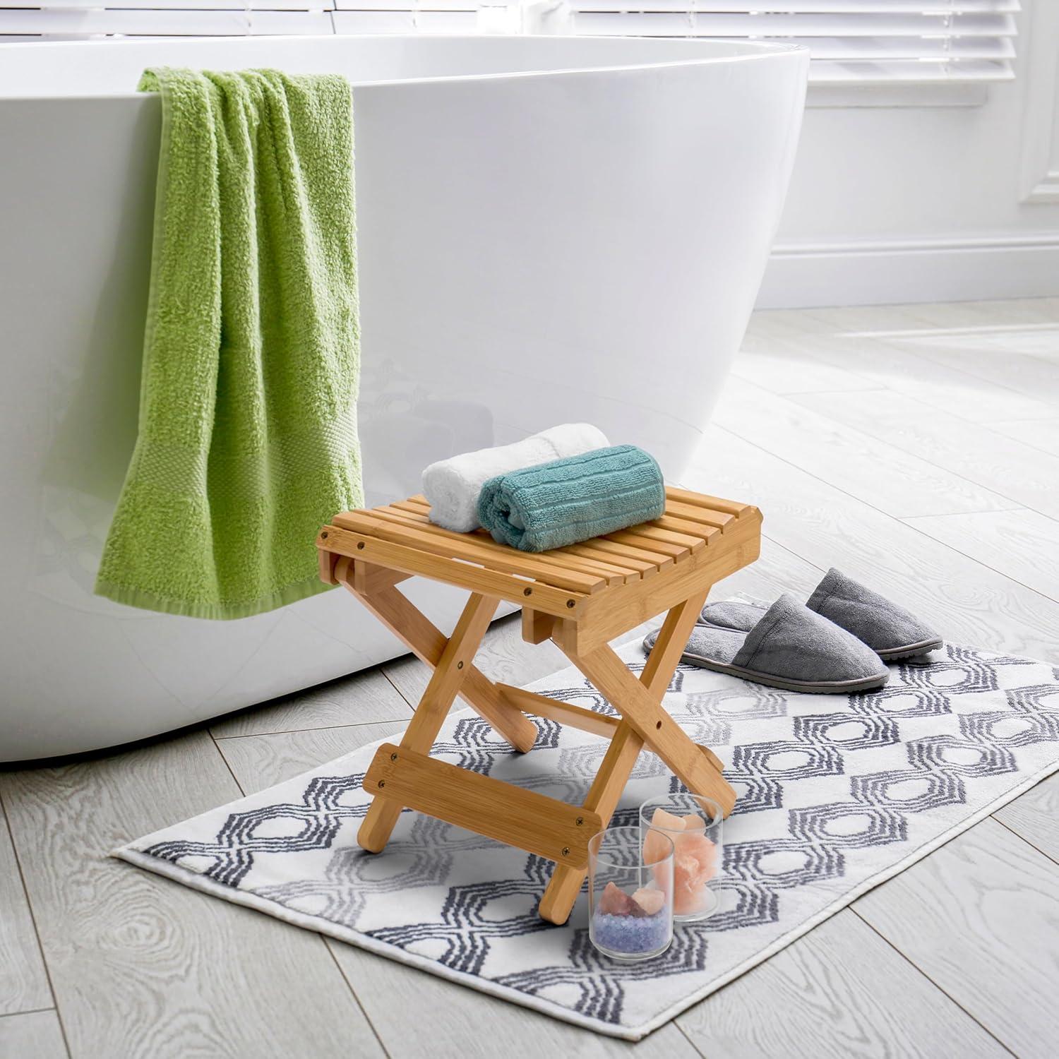 Sorbus Sorbus Bamboo Folding Step Stool Bench