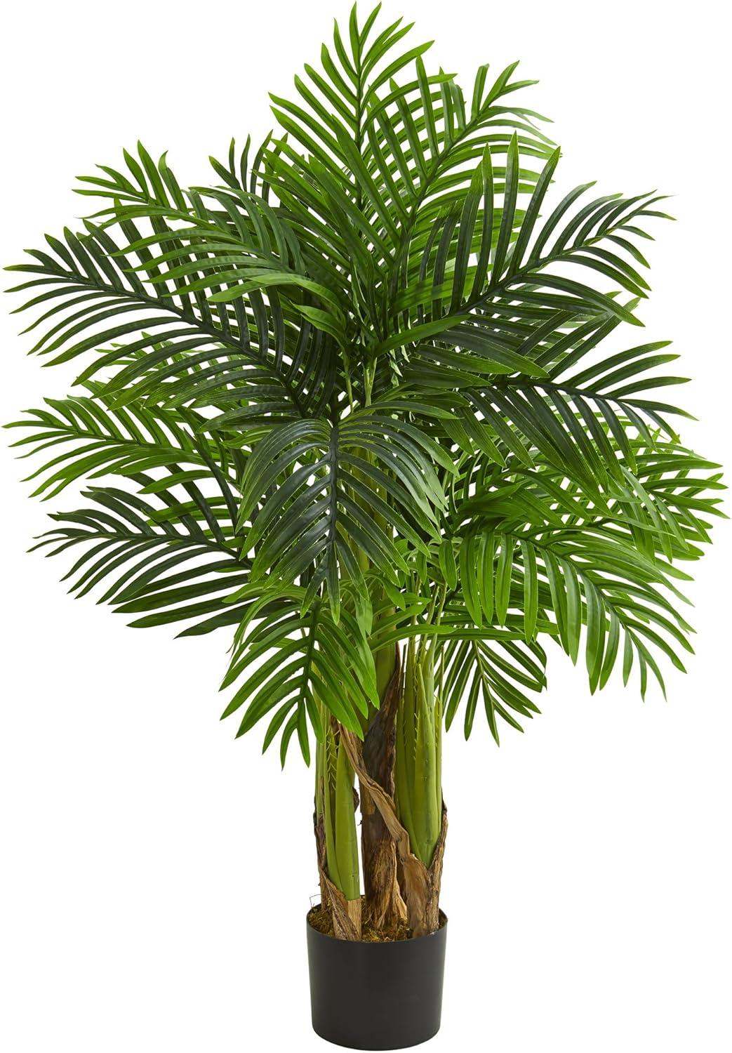 Lush Green Kentia Palm 50.5" Artificial Floor Plant in Pot