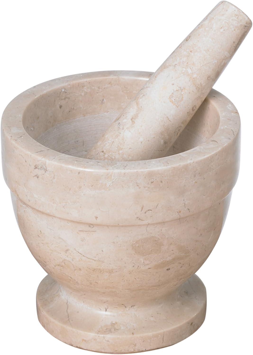 Creative Home Marble Mortar And Pestle Set