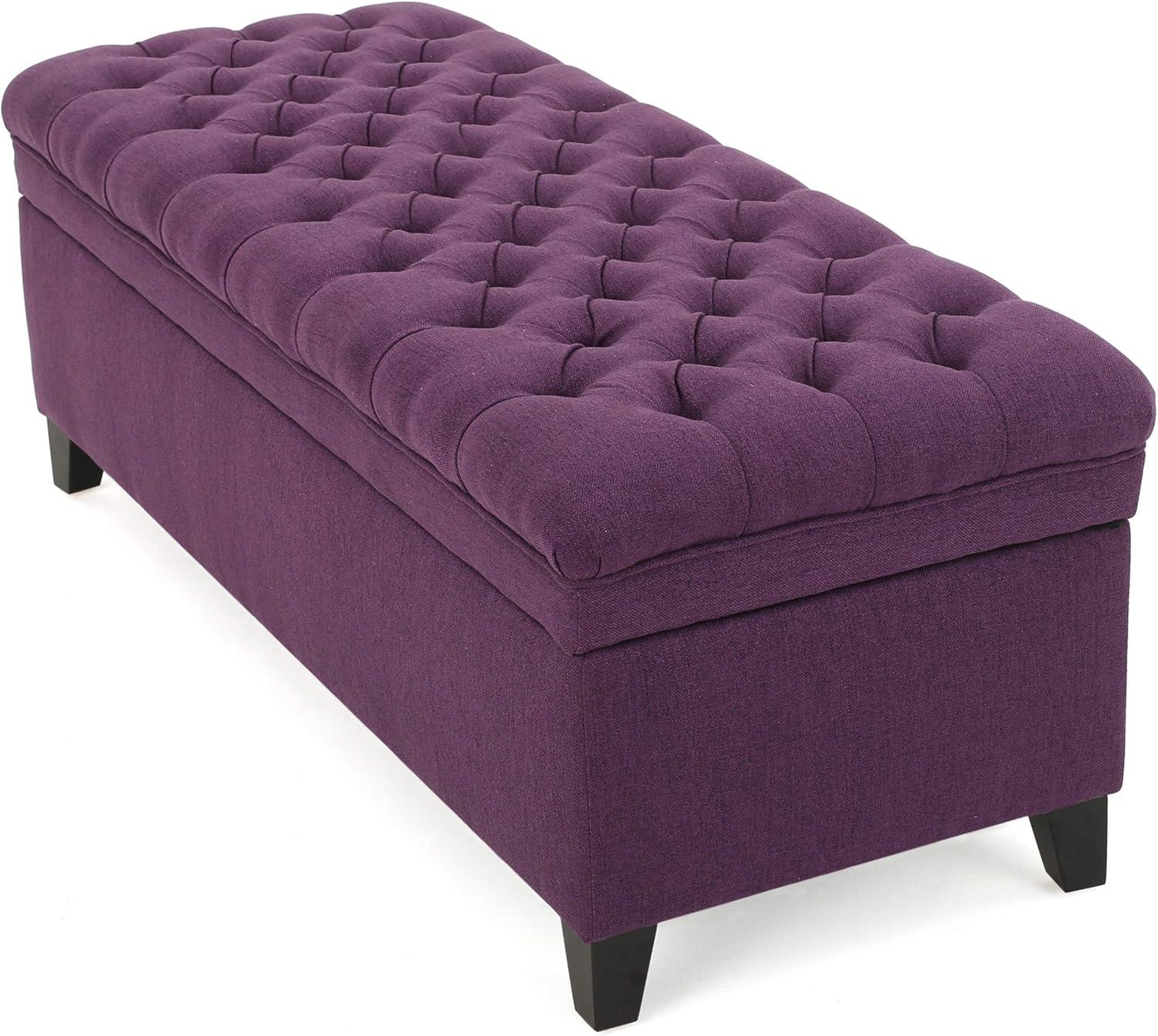 Juliana Storage Ottoman Purple - Christopher Knight Home