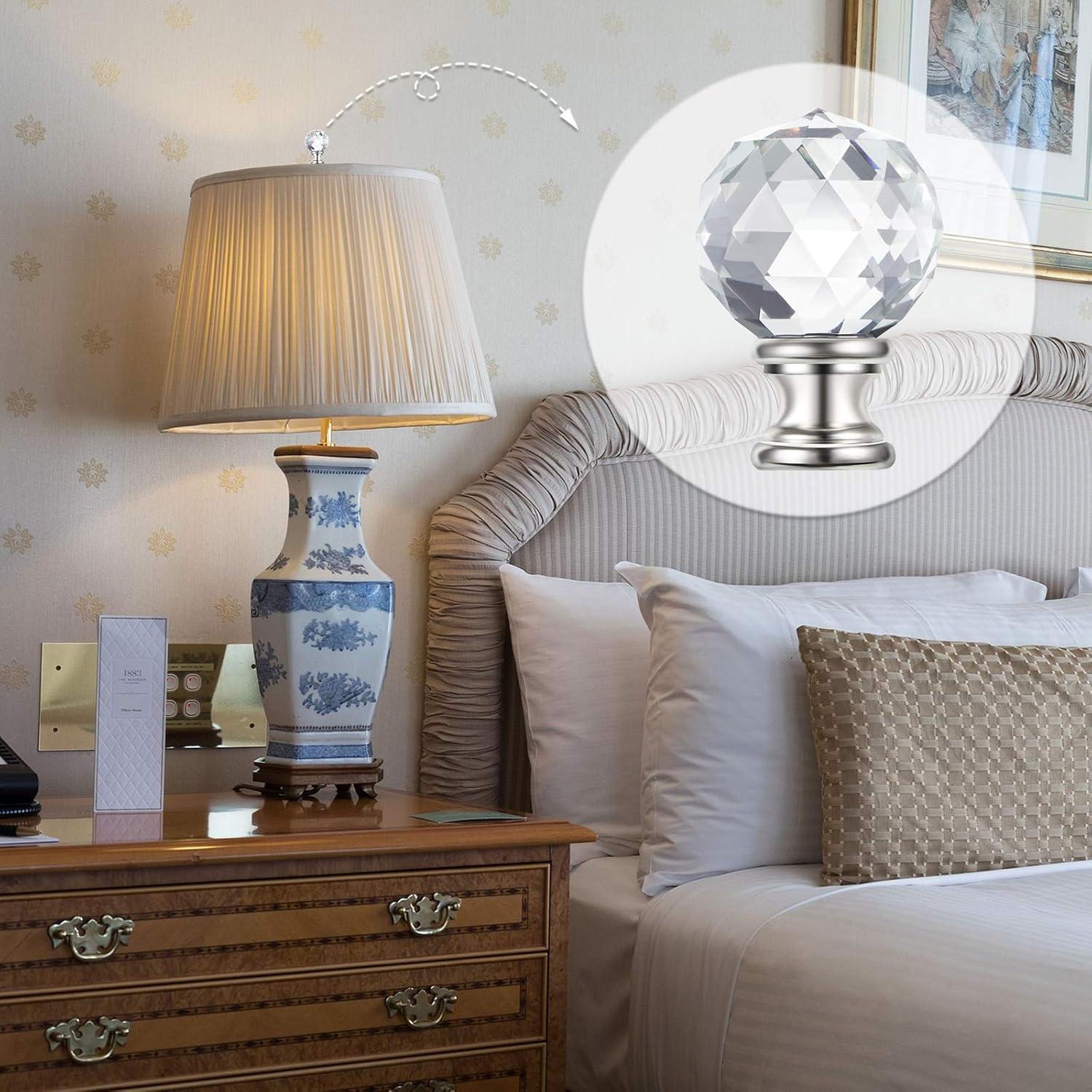 Eeristq 2pcs Lamp Shade Lamp Finial Caps Knob Lamp Decoration for Table Lamp Floor Light