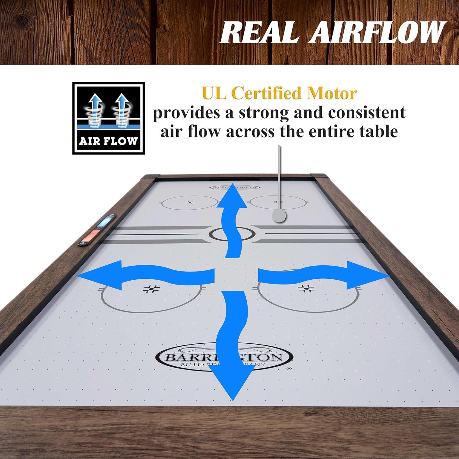 Barrington Billiards Company Barrington Urban 7' Air Powered Hockey Table With Pusher And Puck Set