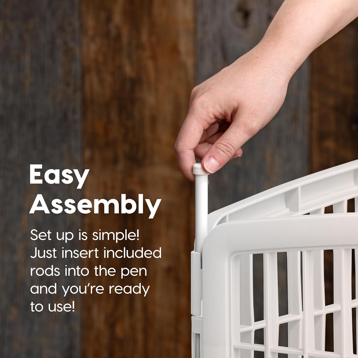 Zoey Tails 34.25'' H 8 Panel Exercise Pen With Door