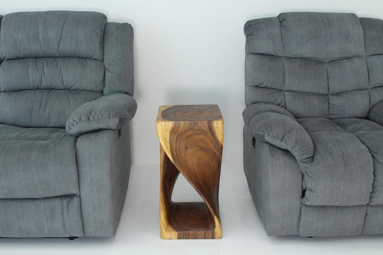 Haussmann® Original Wood Twist Stool 12 X 12 X 18 In High Oak Oil