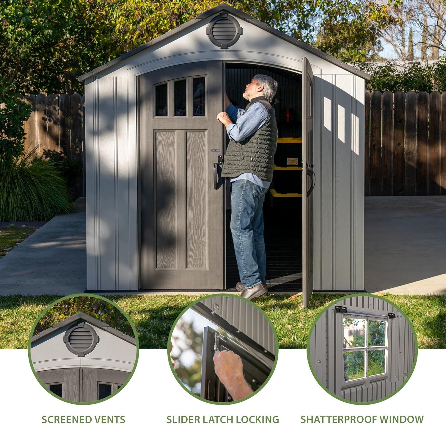 Lifetime 8-ft X 20-ft Outdoor Storage Shed