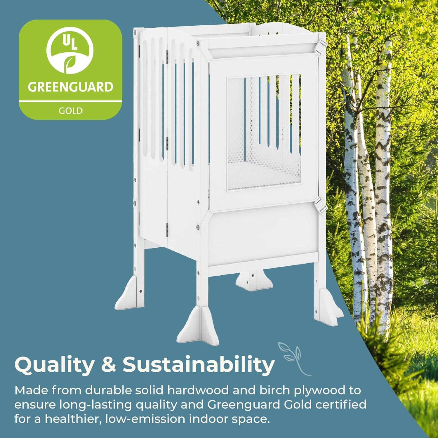 Guidecraft Contemporary Kitchen Helper Foldable Step Stool