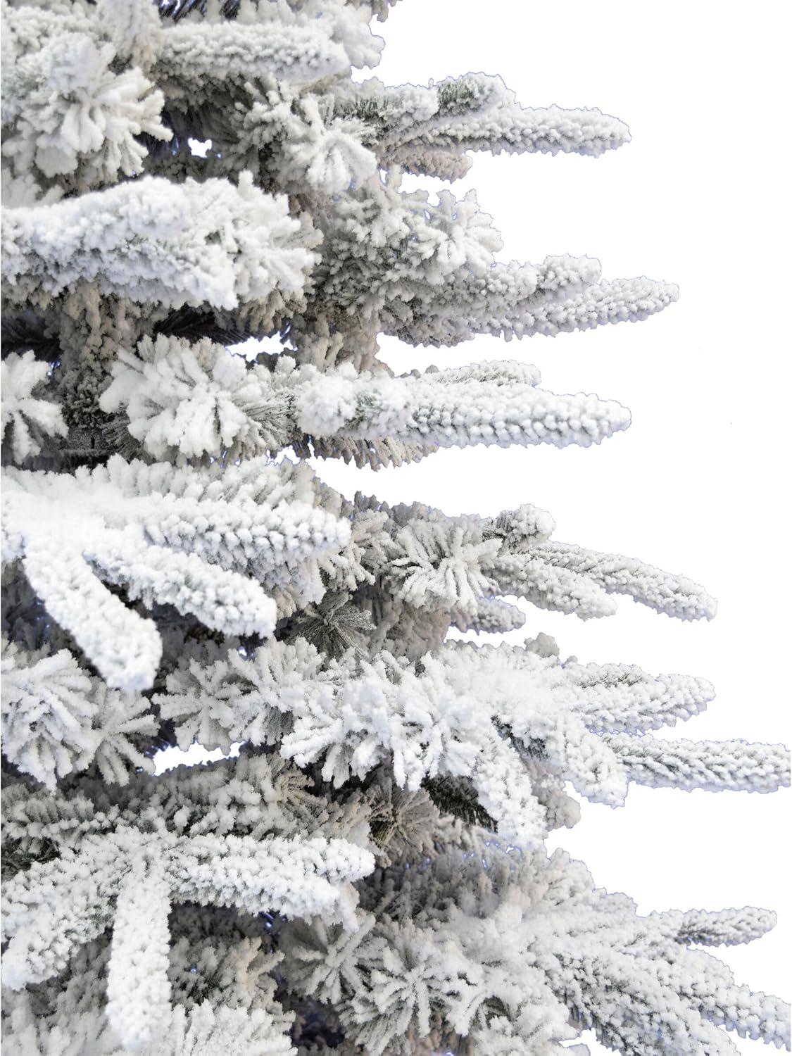 Fraser Hill Farm Fraser Hill Farm Unlit Snow Flocked Pine Valley Flocked Christmas Tree