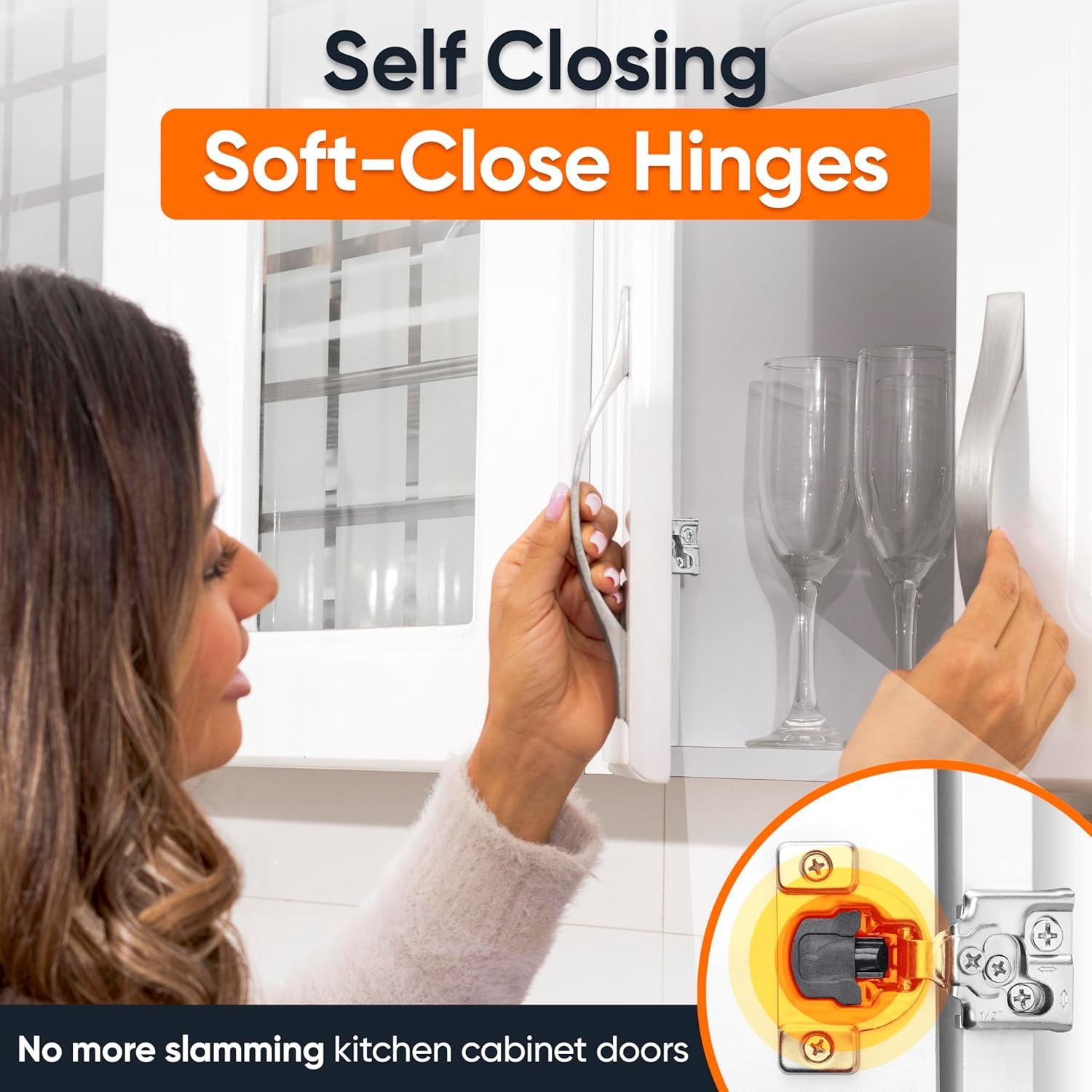 Decobasics 105 Degree 3 Way Adjustability 1/2" Overlay Hinge