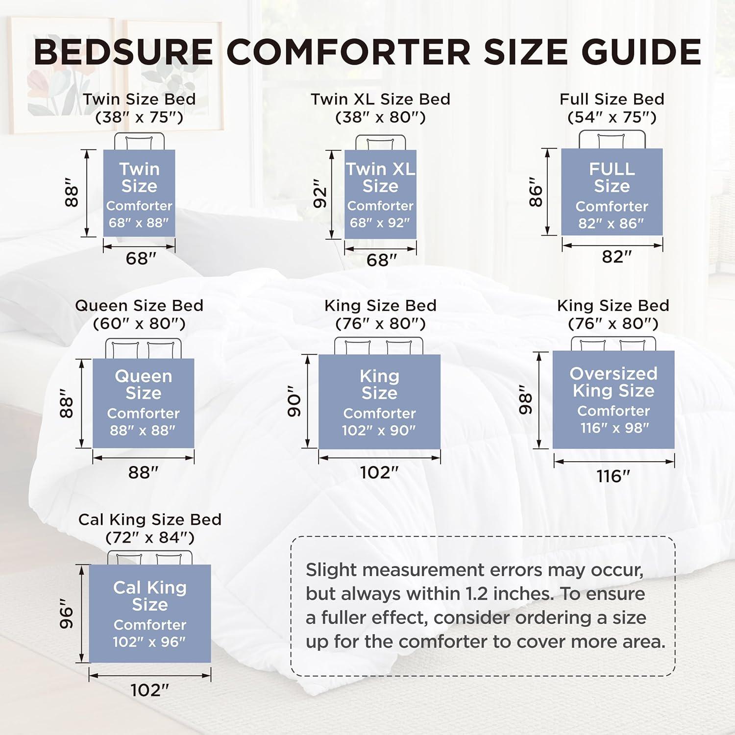 Bedsure Bedsure Comforters Duvet Insert Down Alternative Comforter Quilted All Season
