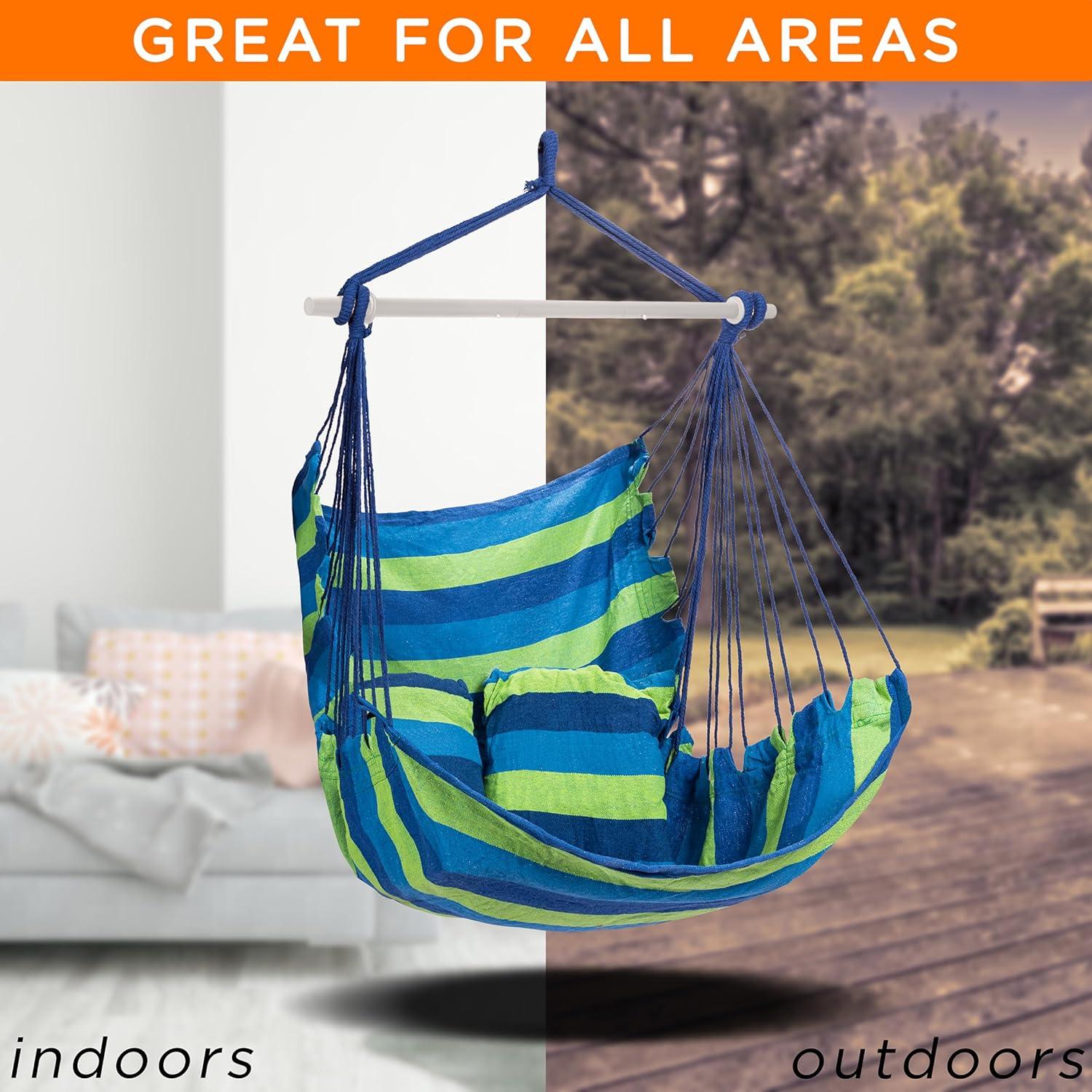 Hanging Rope Hammock Chair Swing