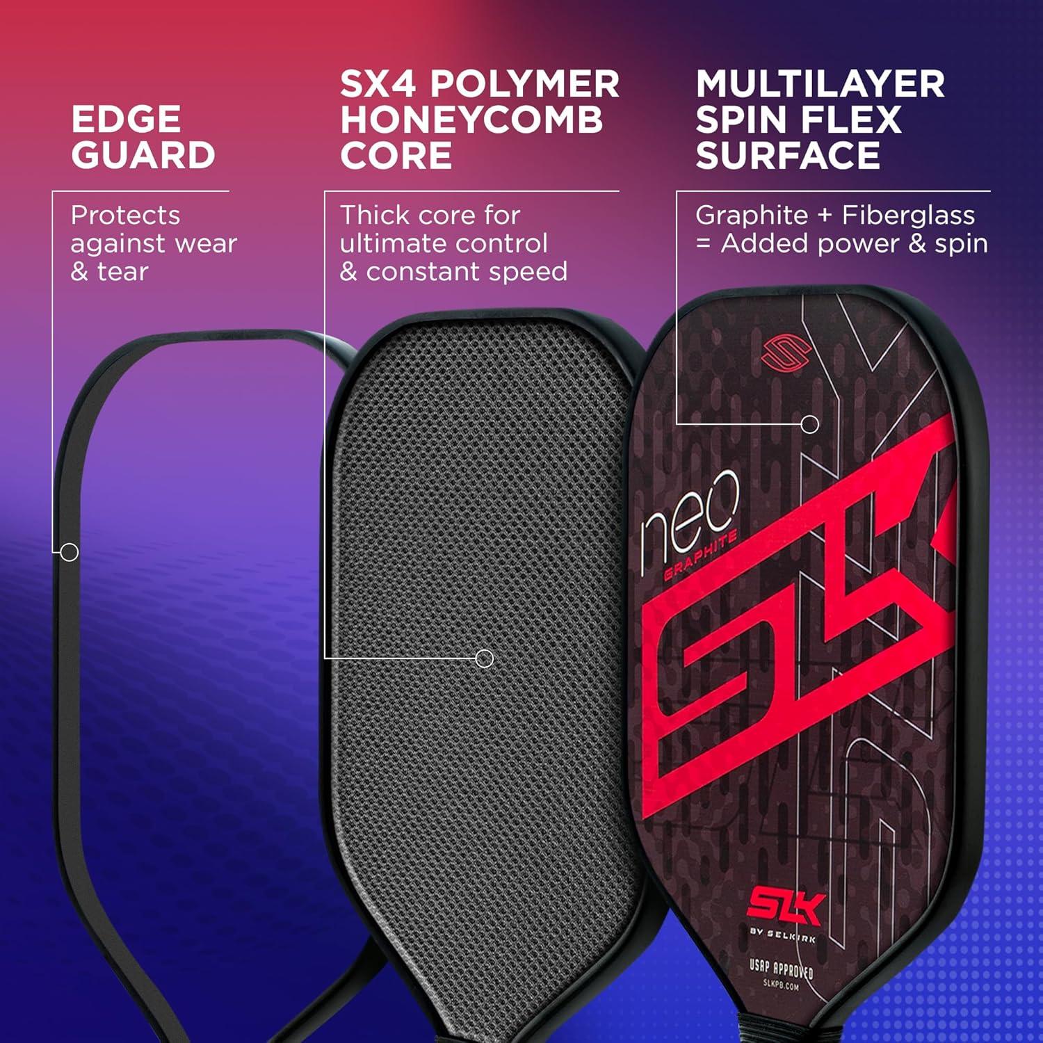 by Selkirk Pickleball Paddle Bundles | SLK Neo Fiberglass and Graphite Pickleball Paddles | SLK Atlas Raw Carbon Fiber Pickleball Paddle | Pickleball Rackets Designed in The USA